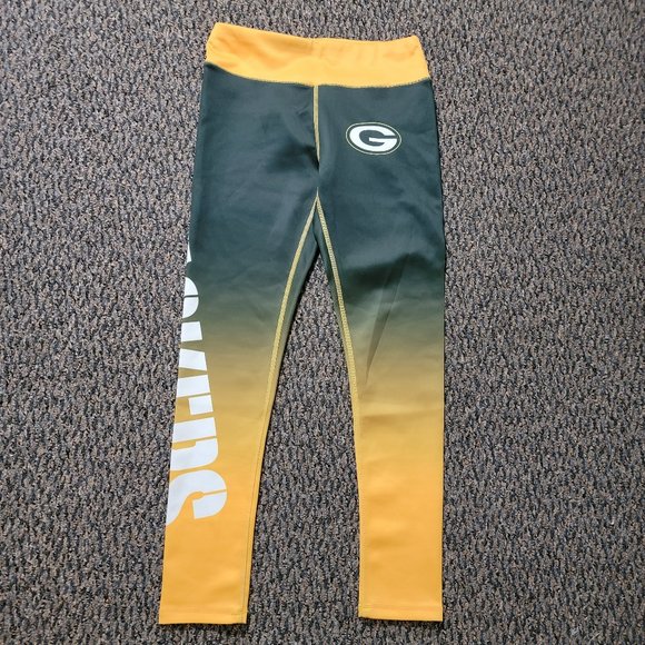 NWOT Women's Green Bay Packers Green and Gold Leggings Size Small - Picture 10 of 16